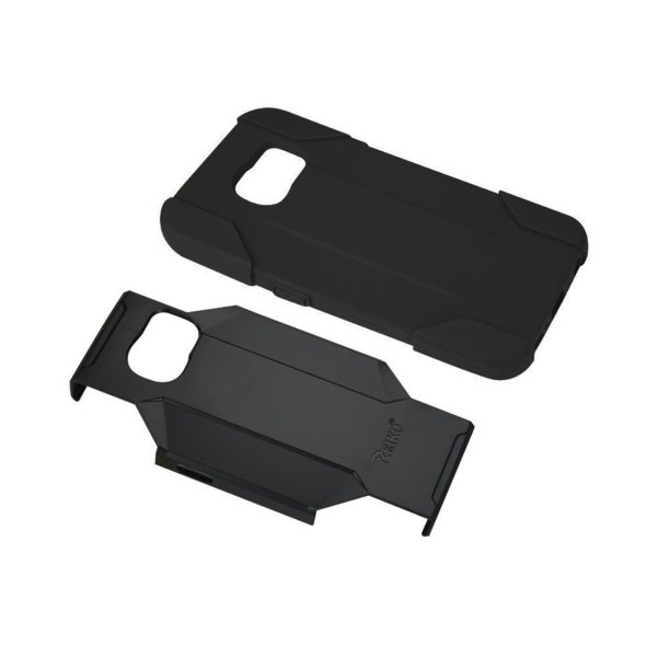 Reiko Samsung Galaxy S6 Edge Plus 3-in-1 Hybrid Heavy Duty Holster Combo Case in Black | MaxStrata For Sale - Image 3