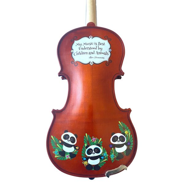 Rozanna’s Violins Panda Bear Violin Outfit with Stravinsky Quote 3 4 | Ebony Fittings | MaxStrata® For Cheap - Image 2